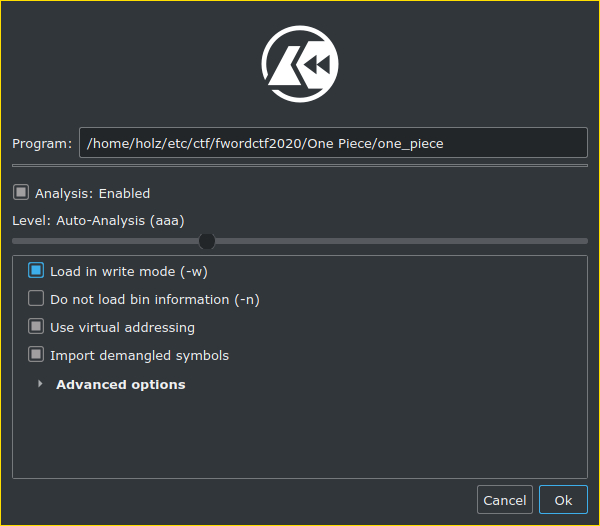 cutter's project loading window