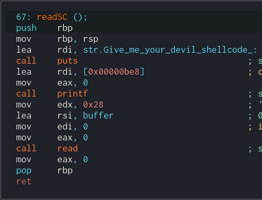 readSC function disassembly